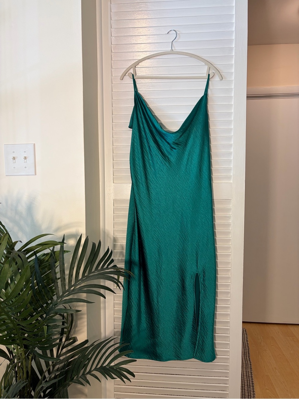 J for Justify Teal Slip Midi Dress